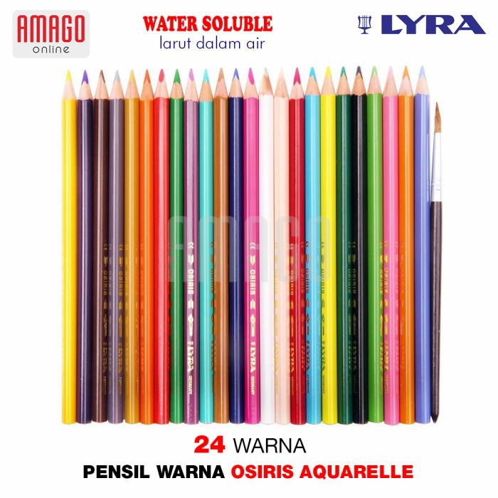 PENSIL WARNA LYRA OSIRIS AQUARELLE WATER SOLUBLE - 24 WARNA - 2531240