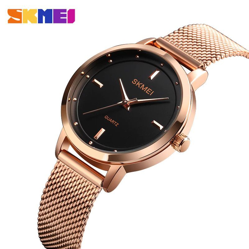 SKMEI 1528 Jam Tangan Wanita Analog Tali Stainless WATCHKITE WKOS