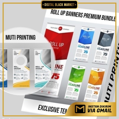 Exclusive Roll Up Banners Premium Bundle Vector Only