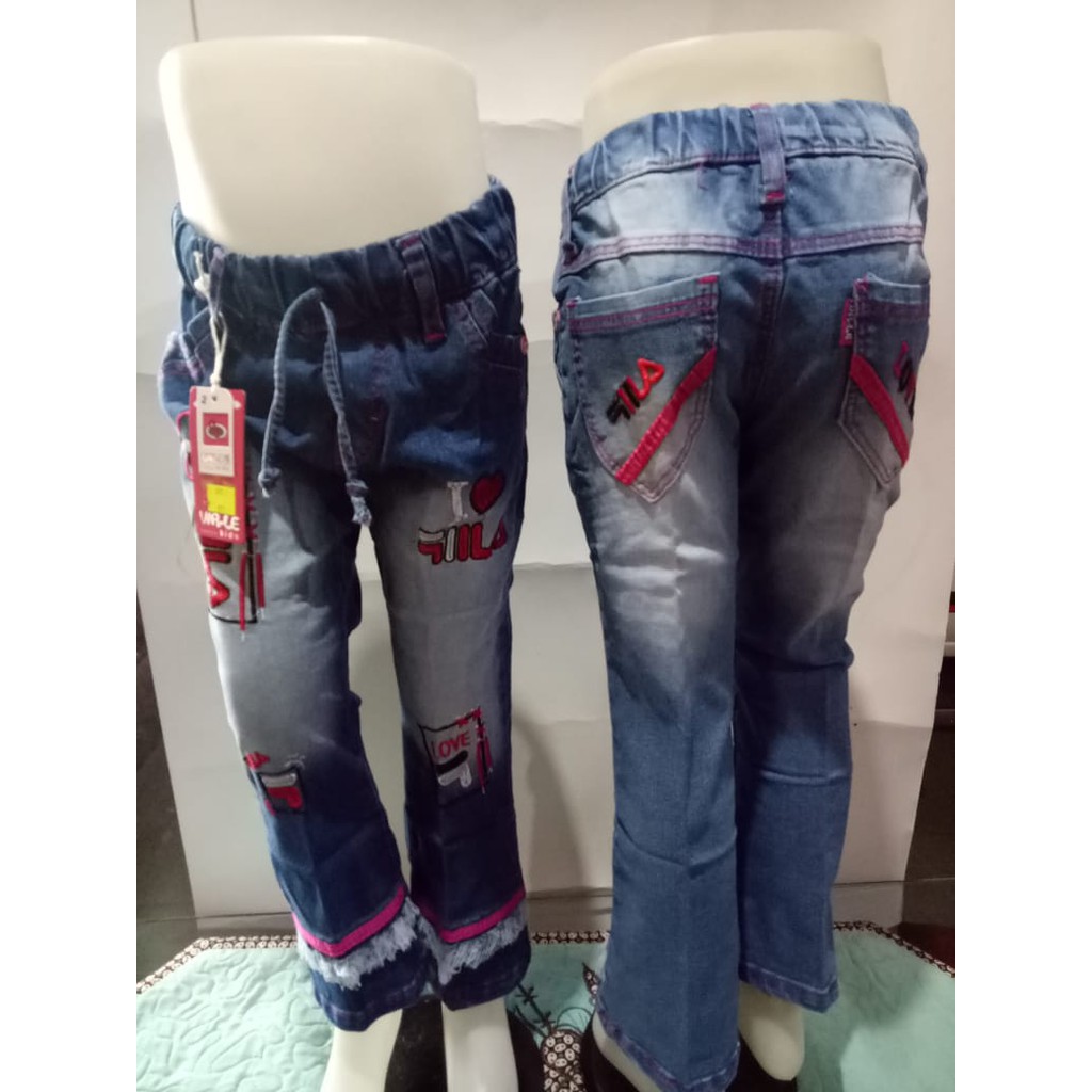  Celana  Jeans  Panjang Cutbray Anak  Perempuan  Shopee Indonesia