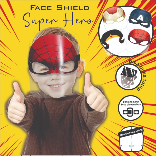 Faceshield anak karakter