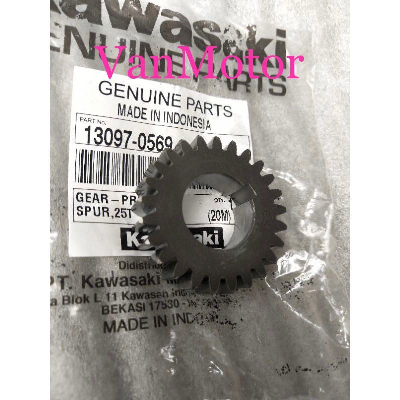 GIGI PRIMER PRIMARY GIGI KOPLING KLX 150 SPUR 25T KAWASAKI ORI TERMURAH