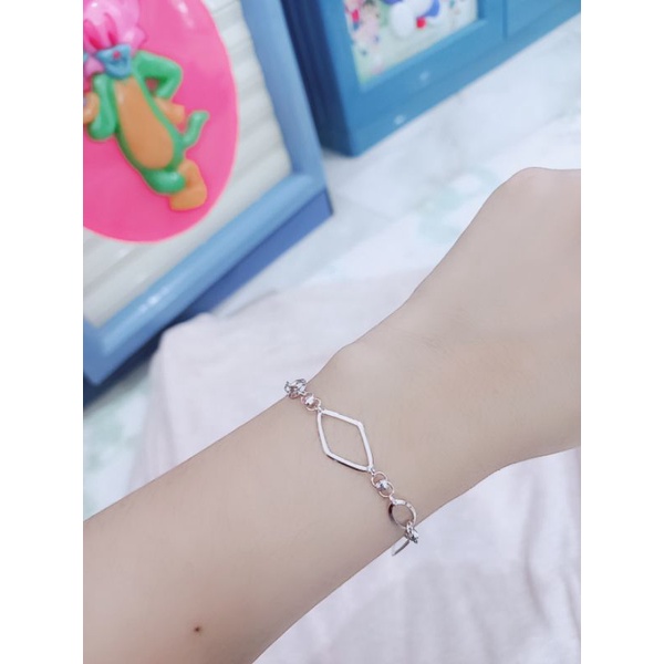 gelang rantai vensy wajik variasi/ gelang perak asli silver 925 lapis emas/ gelang fashion wanita