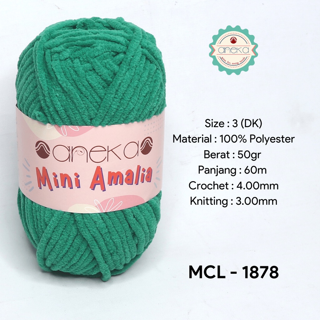 Benang Rajut Mini Amalia / Small Chenille Yarn - 1878