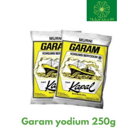 

Garam yodium cap kapal 250g