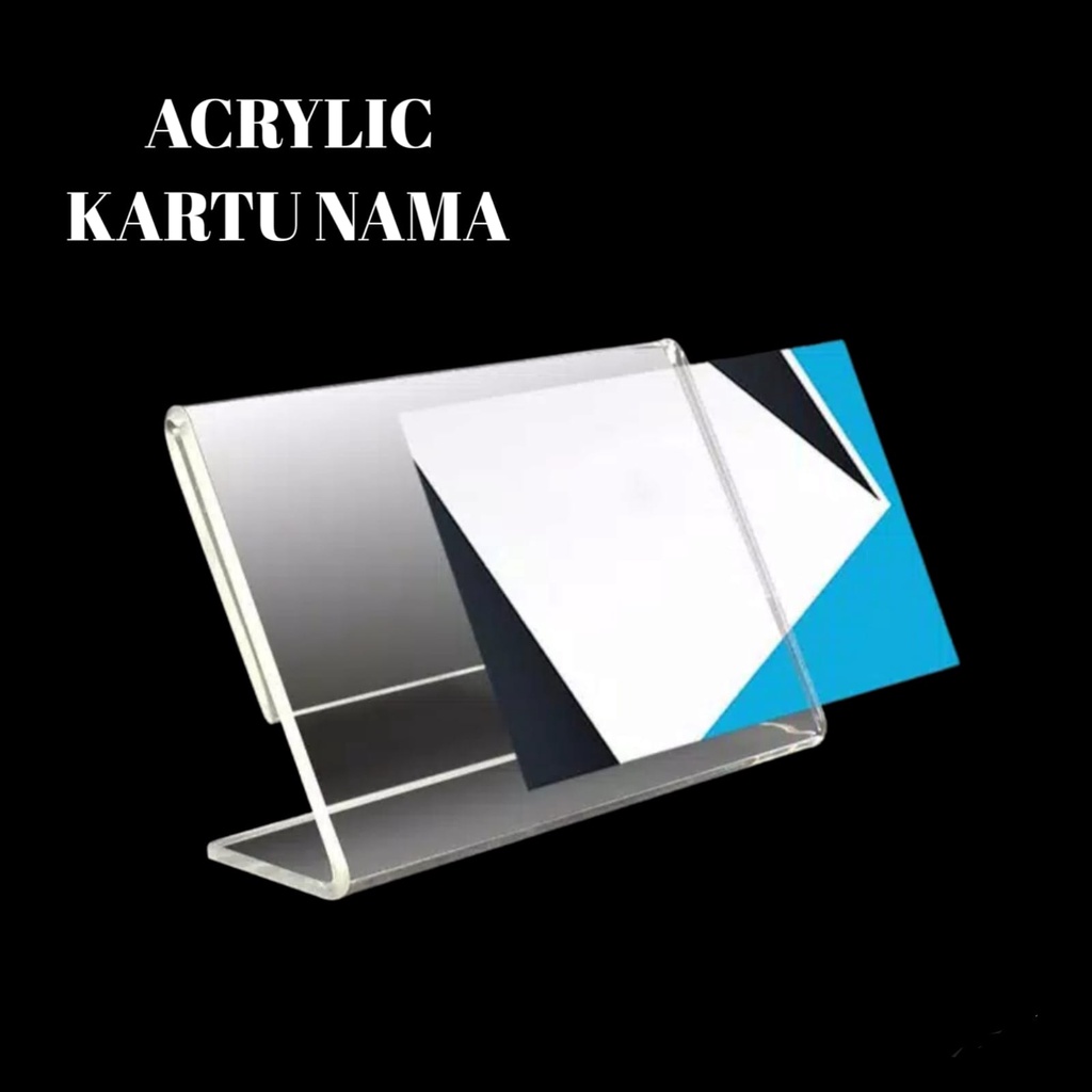 Jual Acrylic Kartu Nama Akrilik Kartu Nama Akrilik Kartu Nama