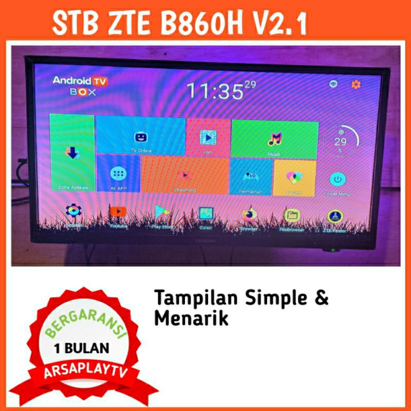 Android Tv Box STB  RAM 2 GB 4K ROOT unlock Full Set Arsaplaytv