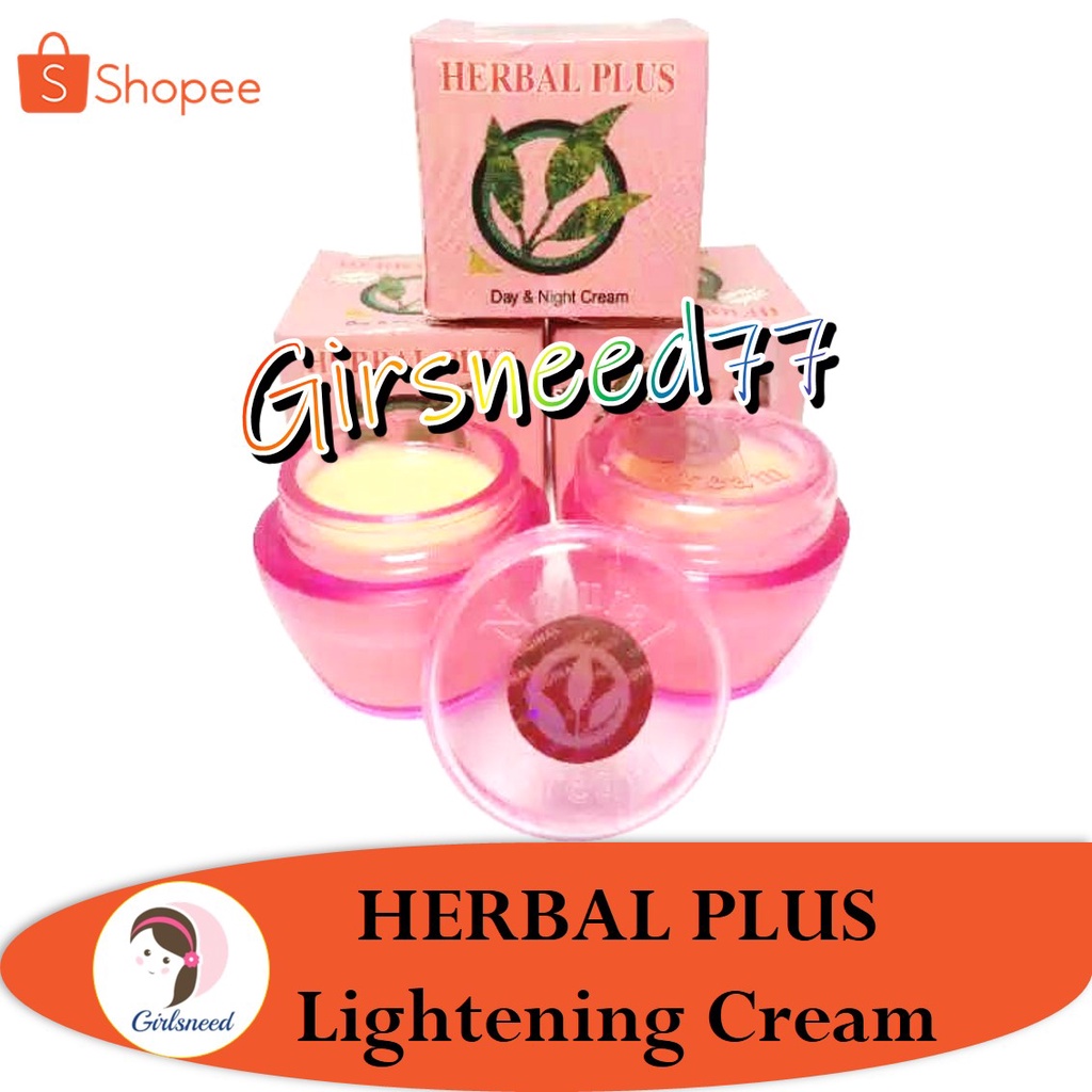 Herbal Plus Lightening Cream Daily Use 15 gr GIRLSNEED77 Krim Melembabkan Wajah Siang &amp; Malam