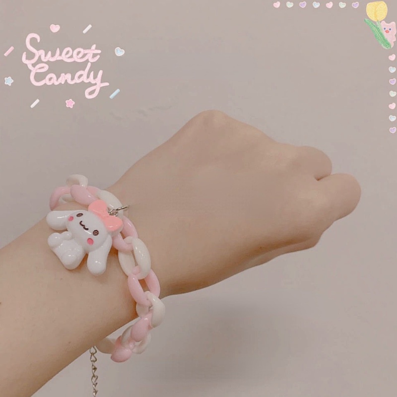 Gelang Pasangan Motif Kartun Anjing Gaya Korea Untuk Hadiah