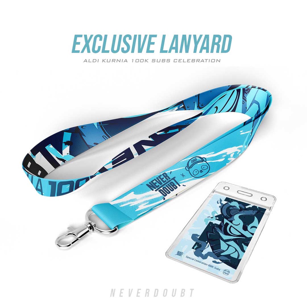 

Lanyard Zuka 100K Neverdoubt x Aldi Kurnia AOV Tali Gantungan ID Card