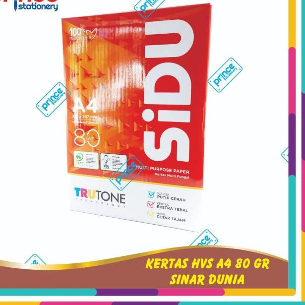 

℗ KERTAS HVS SINAR DUNIA A4 80gsm ✻
