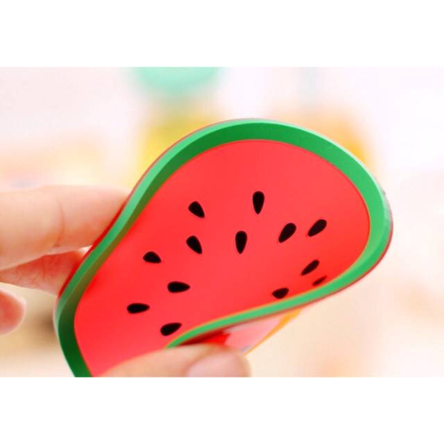 tatakan gelas silicone motif buah /tatakan cangkir