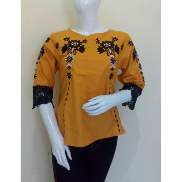 Blouse katun brokat chibi