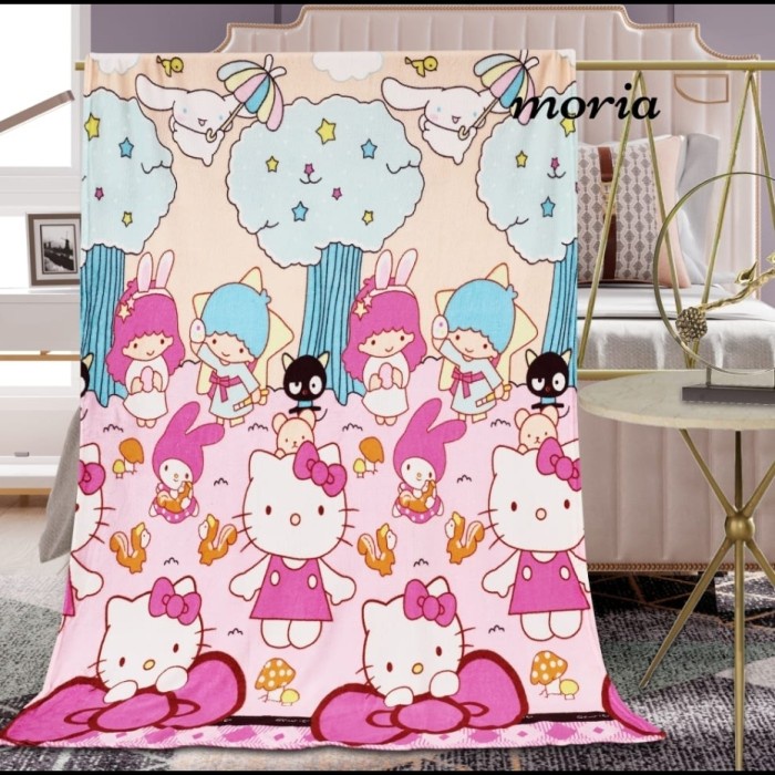 Selimut Dewasa Selimut Bulu 150x200 / Selimut Karakter / Harga Promo - No. 10(Q2Z3) Selimut Bulu Hal