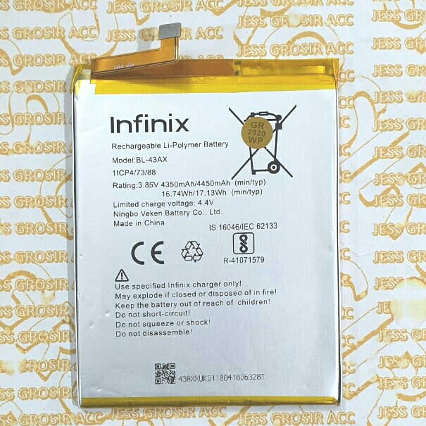 Battery Batre Baterai Infinix ZERO 5 X603 BL-43AX BL43AX BL 43AX