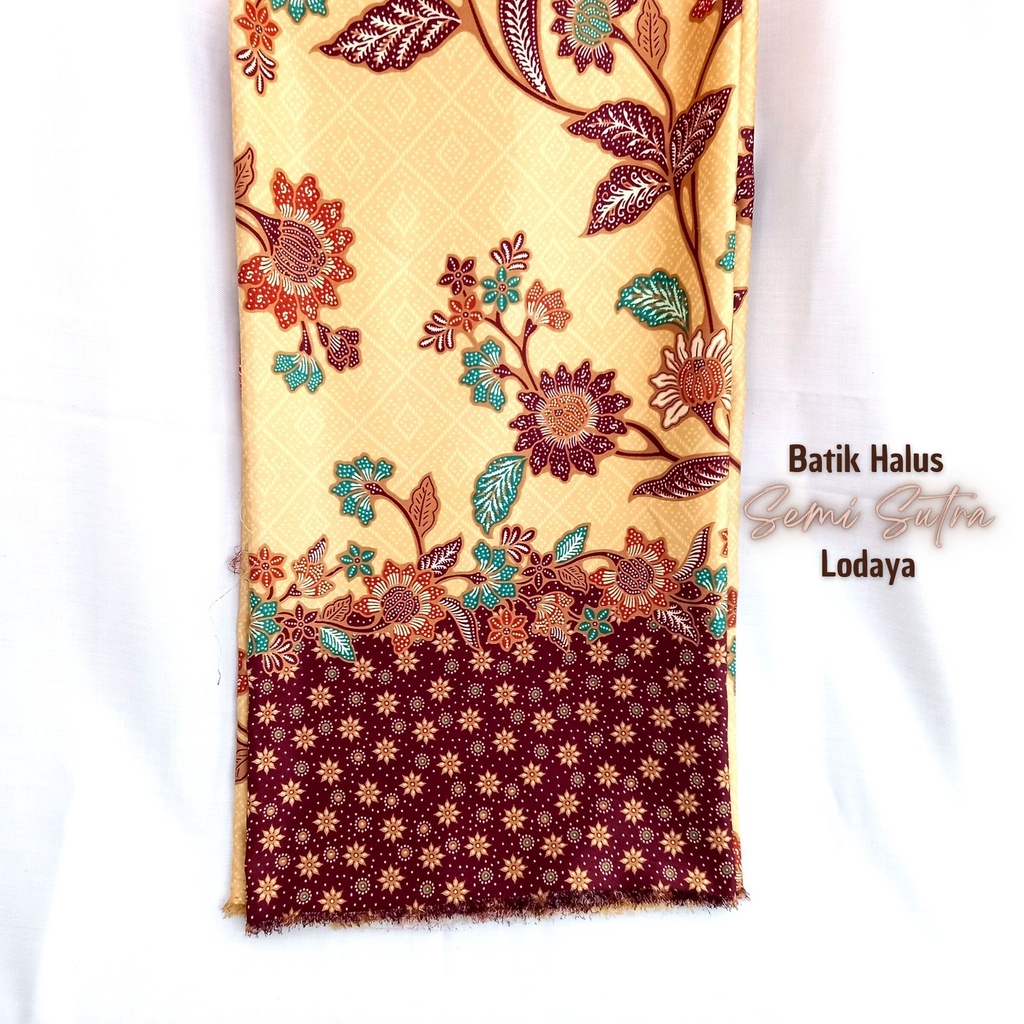 Pusat Bordir Tasikmalaya - Kain Batik Halus Semi Sutra Silky Danar Hadi Motif Lodaya /0.5 M