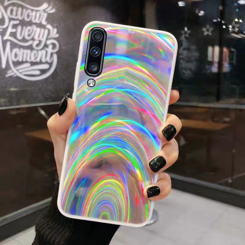 CASE HP SAMSUNG A50/A50S CASING MIRROR GRADIENT CERMIN MEWAH