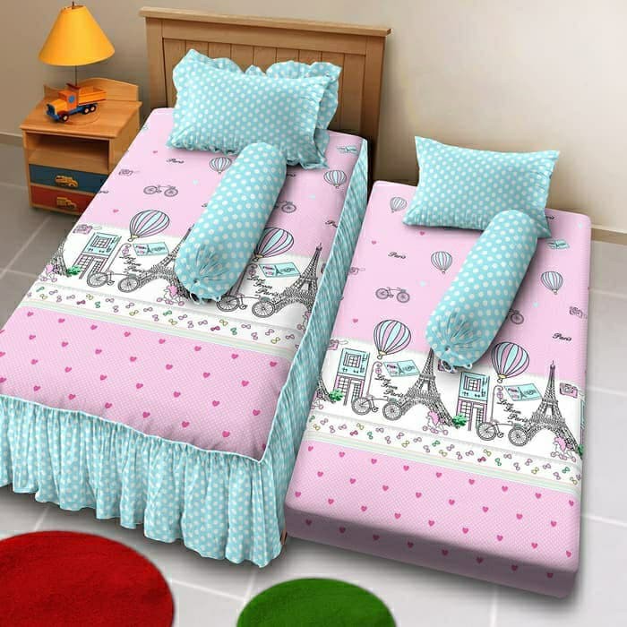 Murah Sprei Sorong Rumbai / flat (2 in 1) Kintakun Uk 120 Effel