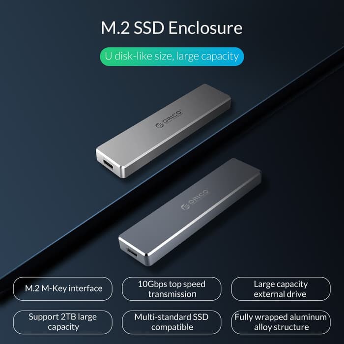 Jual M.2 NVME SSD Enclosure USB 3.1 Gen2 Type-C ORICO PCM2-C3 | Shopee  Indonesia