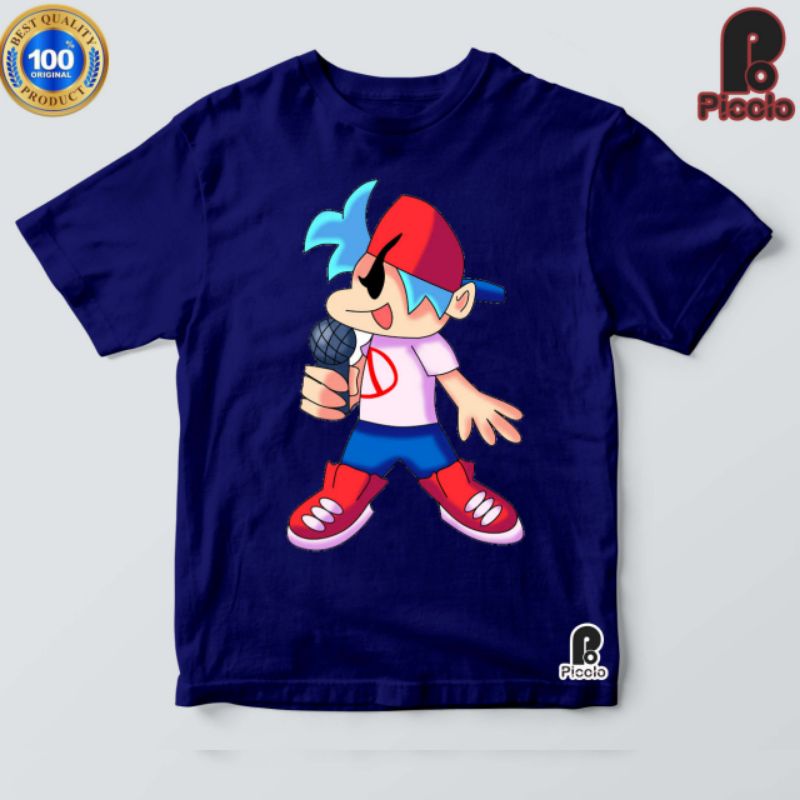 BAJU KAOS ANAK GAMES FNF KARKTER BOY FRIEND BAHAN DISTRO