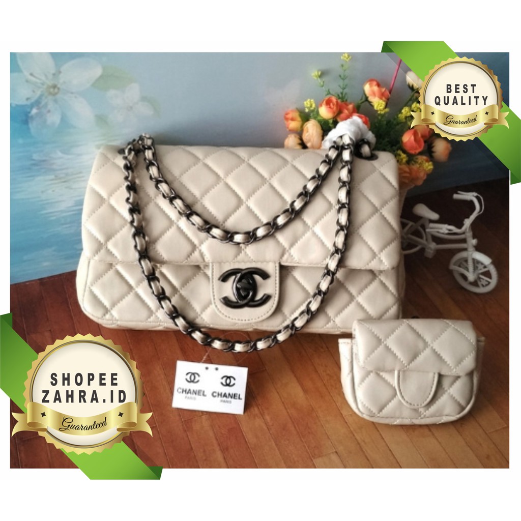 Tas wanita Chanel Maxi import Branded Premium