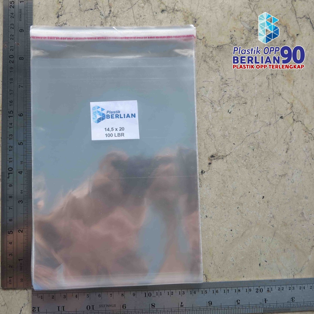 Plastik Opp 14,5x20 Plastik Opp Seal Plastik Opp Lem Tebal 20 Micron