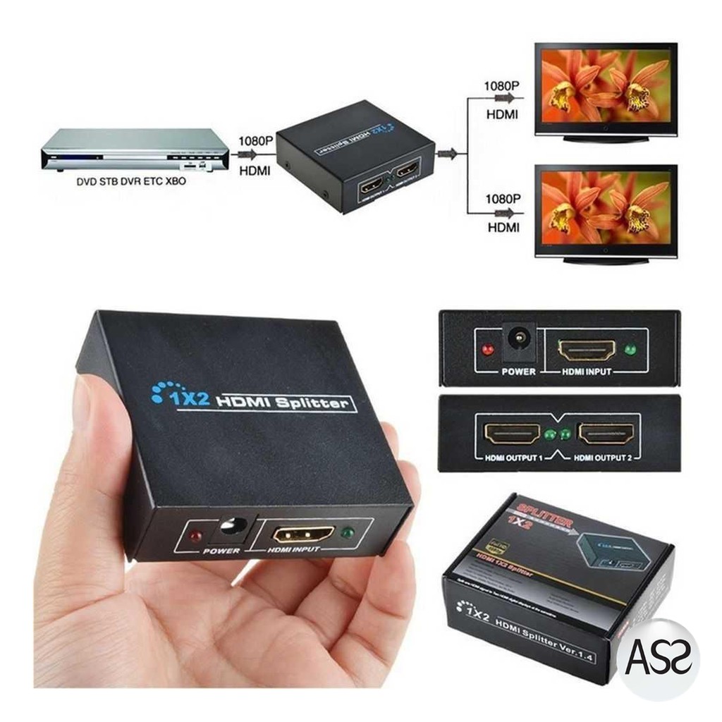 ASS Shop - HDMI Splitter 1x2 v1.4D ViewHD - PC-47