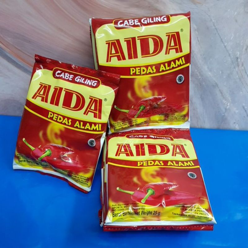 

Cabe Giling Aida 25gr / Cabe Bubuk Pedas