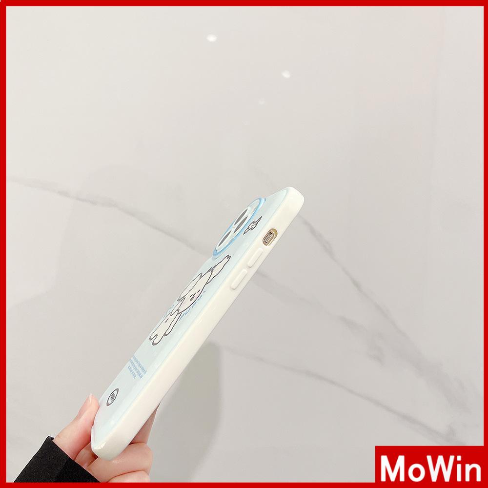 iPhone Case Silicone Soft Case Airbag Shockproof Protection Camera White Dog Cartoon Cute Compatible For iPhone 11 Pro Max 13 Pro Max 12 Pro Max 7Plus xr XS Max