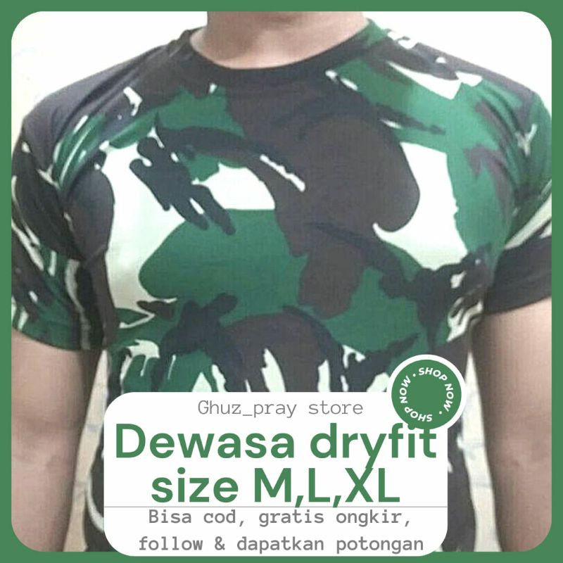 baju dewasa loreng pendek/panjang tni ad abri tentara