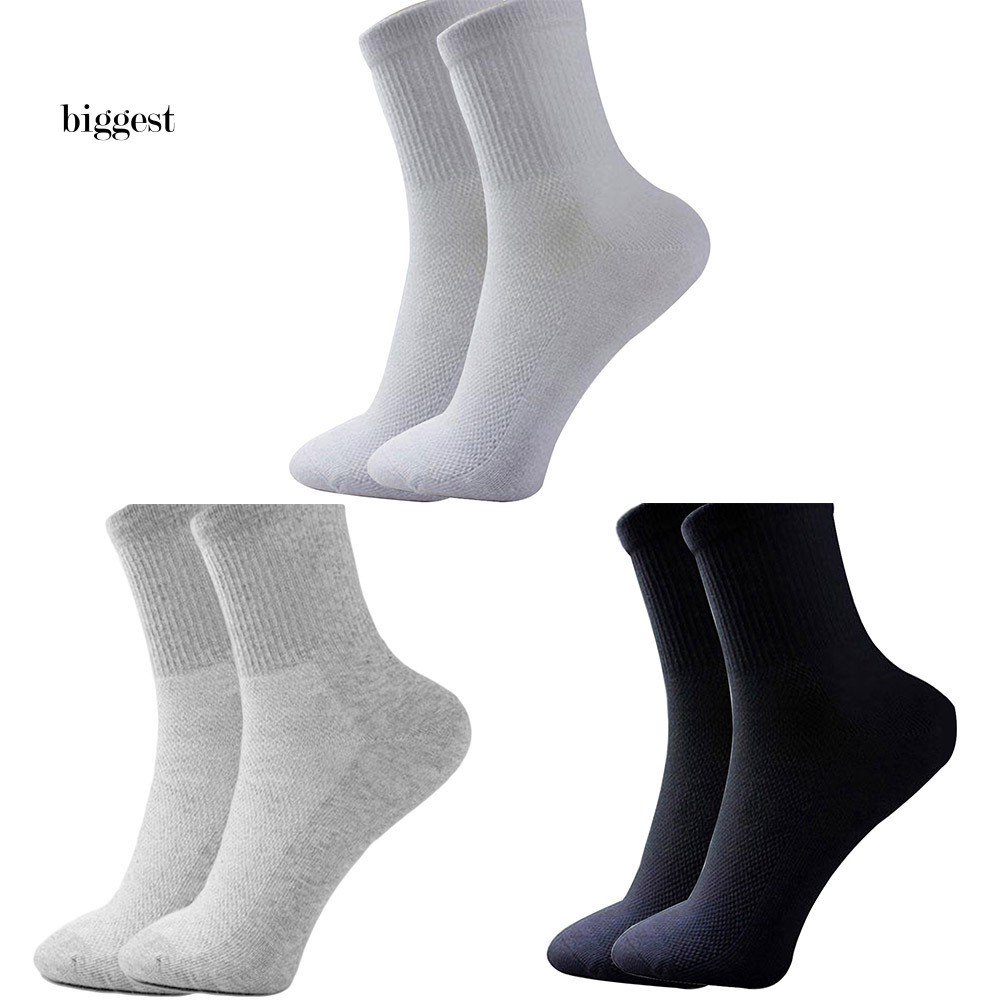 1 Pasang Kaos  Kaki  Casual Bahan Mesh Lembut untuk Olahraga 