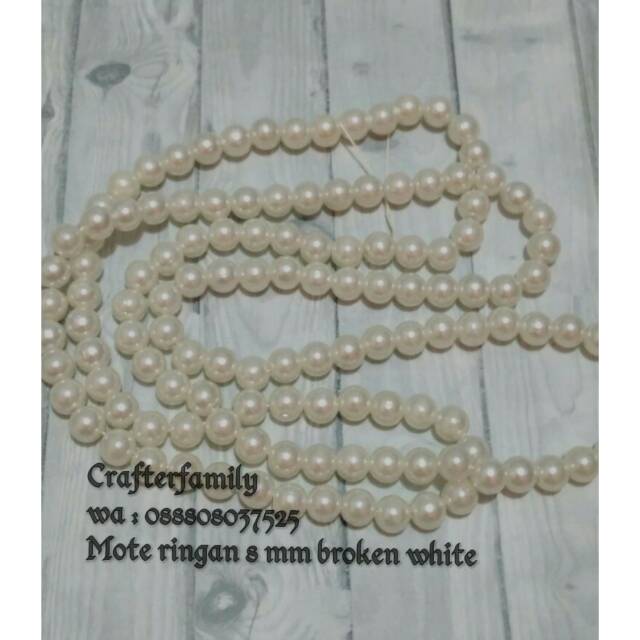 

Mote ringan 8 mm broken white