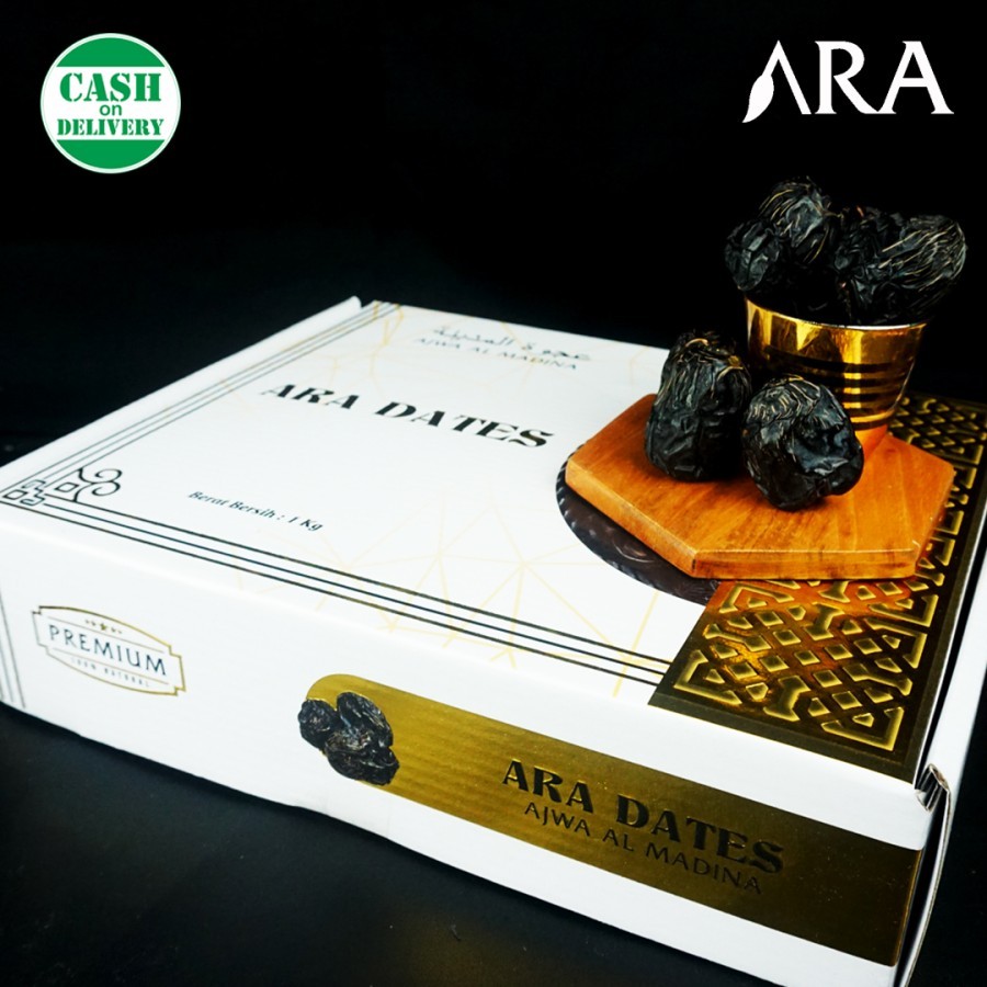 Kurma Ajwa Premium ARA DATES 1 kg lisensi KEMTAN