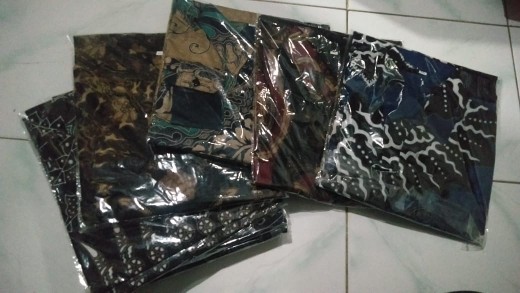 Kemeja Batik Pria Lengan Pendek Bswart Batik Hrb026 Motif Wayangan Kemeja Size M L Xl