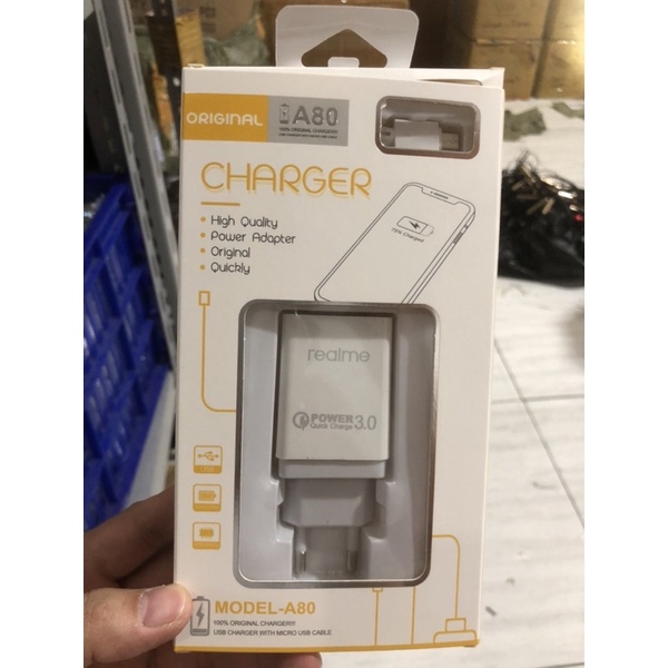 【Shero】Murah Charger brand A80 3.5A Micro usb dan Tipe c