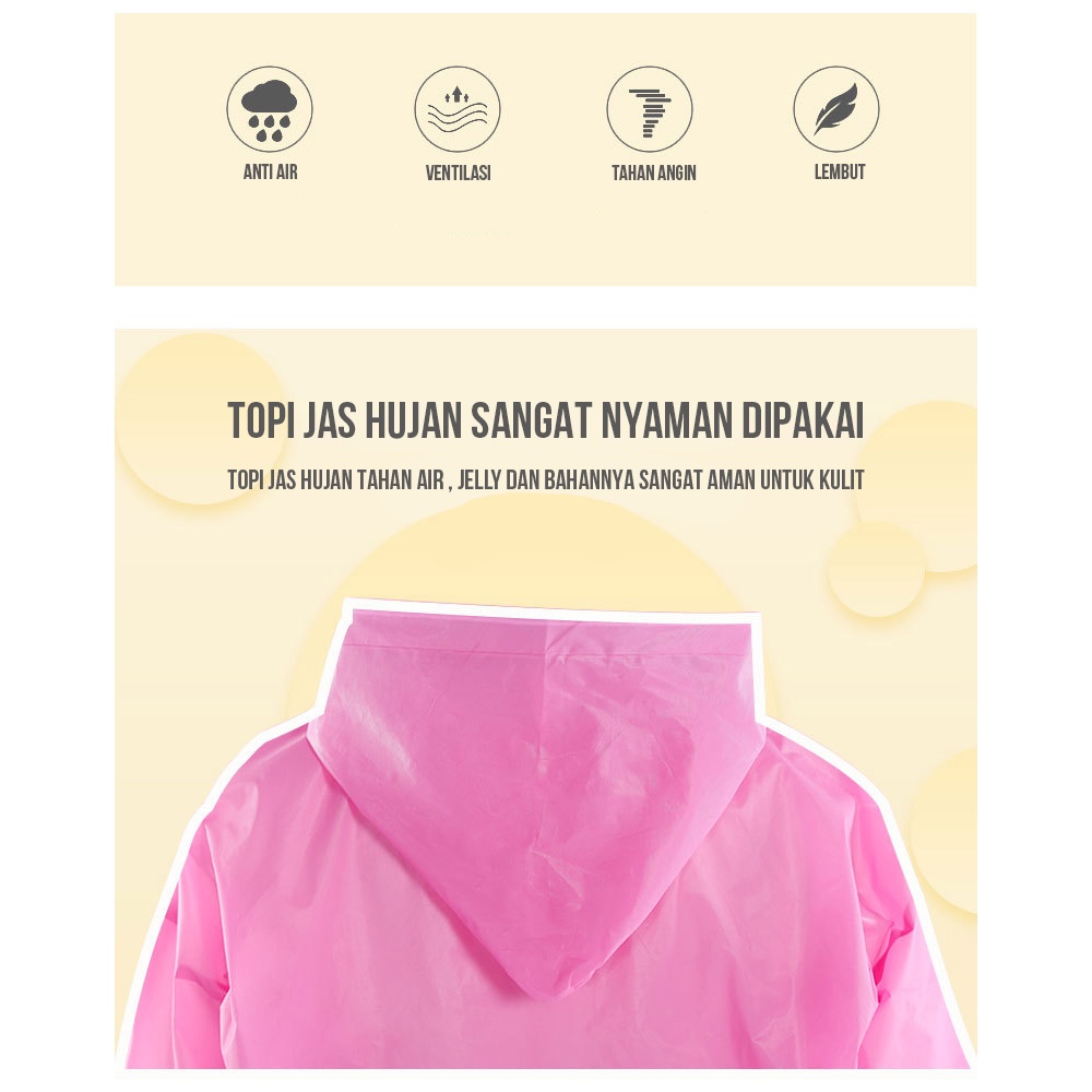 CJRC-TH212 TINO TINO JAS HUJAN EVA RAINCOAT LIGHTWEIGHT/JAS HUJAN PRIA WANITA KEKINIAN