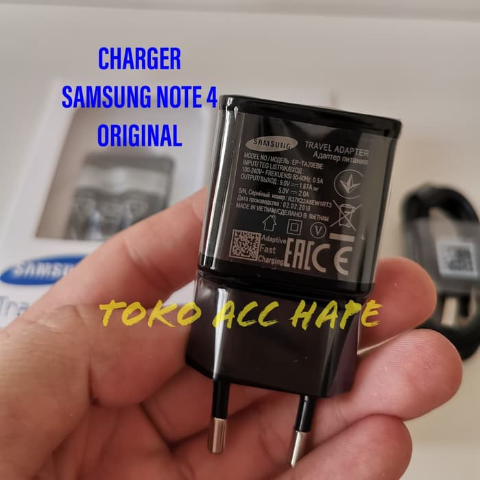 CHARGER SAMSUNG NOTE 4 FAST CHARGING USB MICRO ORIGINAL QUALCOMM 2.0