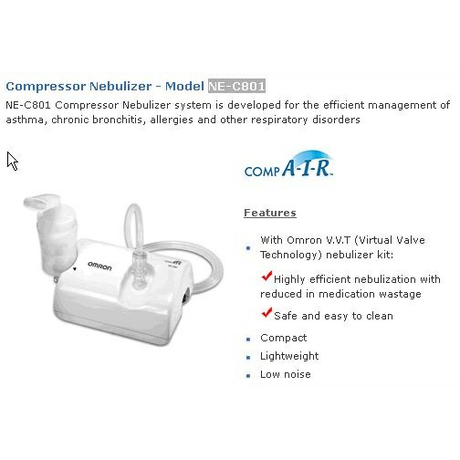 NEBULIZER OMRON NE-C801 LIGHTWEIGHT &amp; HANDY DESIGN