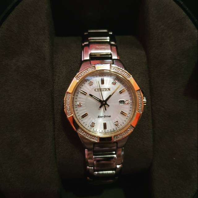 Jam Citizen seri EW2464-55A Eco-Drive for women