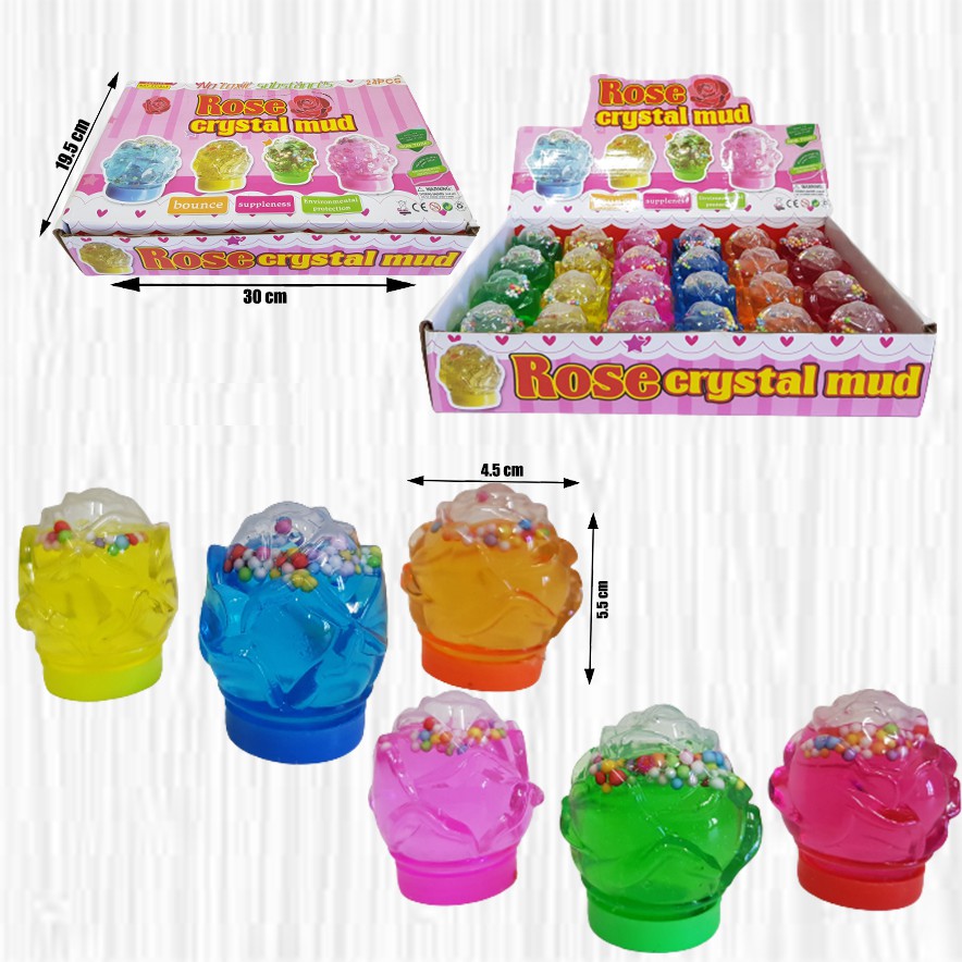 Mainan Anak Slime/Clear Slime/ Slime Bentuk Bunga 96M