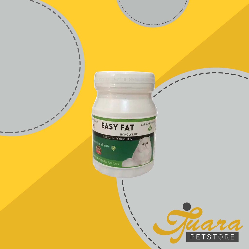 Easy Fat Vitamin Suplemen Penggemuk Penambah Nafsu Makan Kucing 50 kap