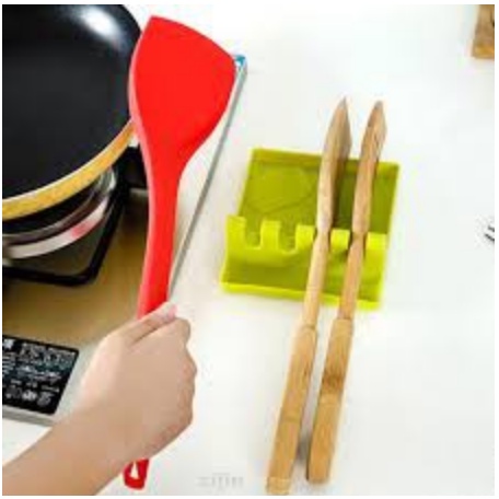 Tatakan Tutup Panci Sodet Spatula Holder Alat Masak Rak Dapur Kitchen Rack