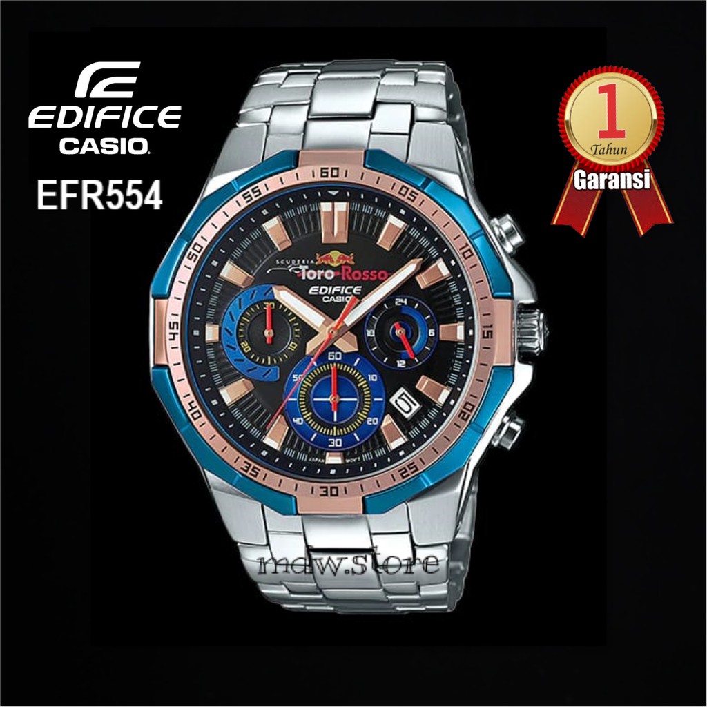 Casio Edifice EFR554 EFR 554 Toro-Rosso Jam Tangan Pria