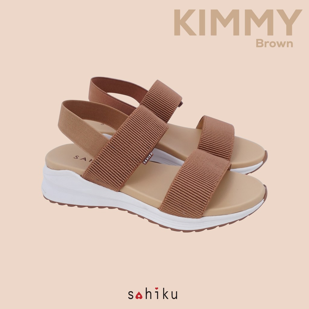 KIMMY- Sahiku Sandal Sporty Casual Sandal Wanita Sepatu Sandal Wanita Sandal Santai Elastik Lebaran