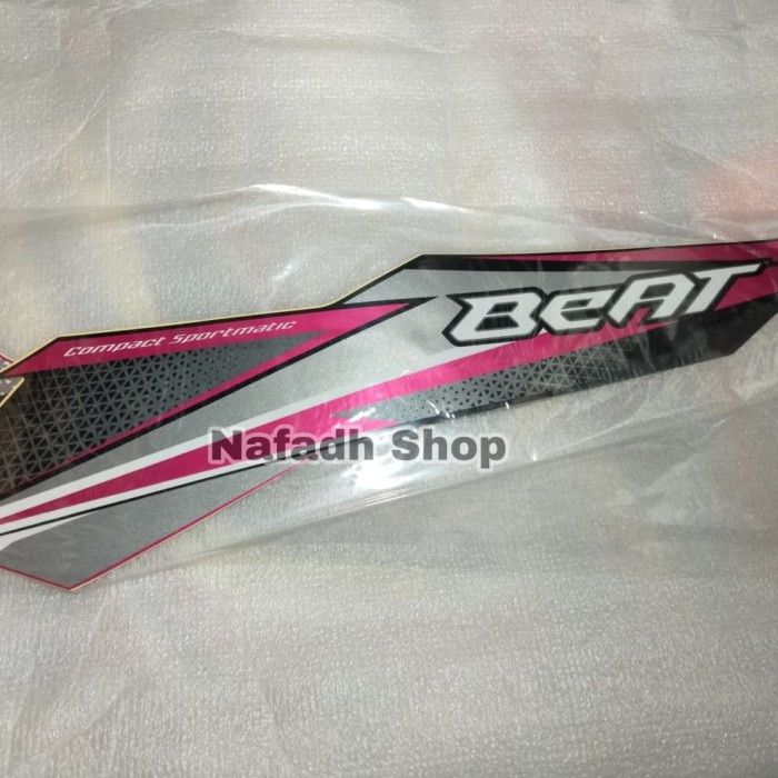 Jual HG00IC Stiker Striping Lis Body Beat FI ISS Tahun 2018 Hitam Pink