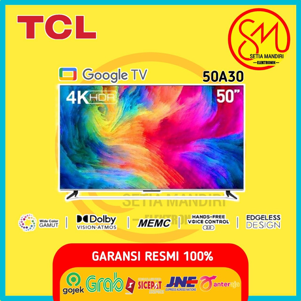 TCL 55A30 Smart Android TV LED 55 Inch UHD 4K Google TV Digital Dolby