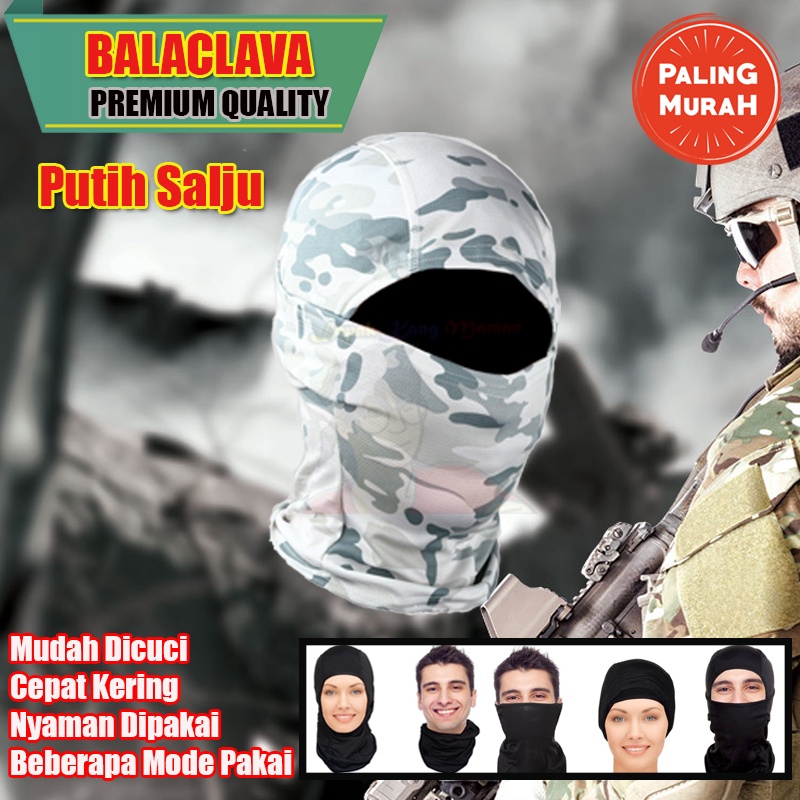 Buff Balaclava Sarung Kepala Masker Pelindung Muka Motor Paintball