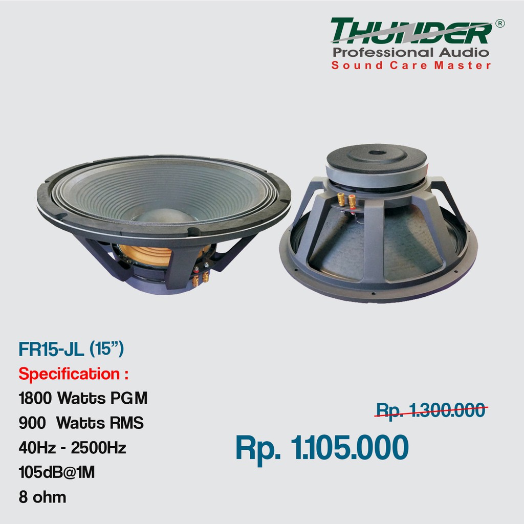 speaker thunder 15 inch
