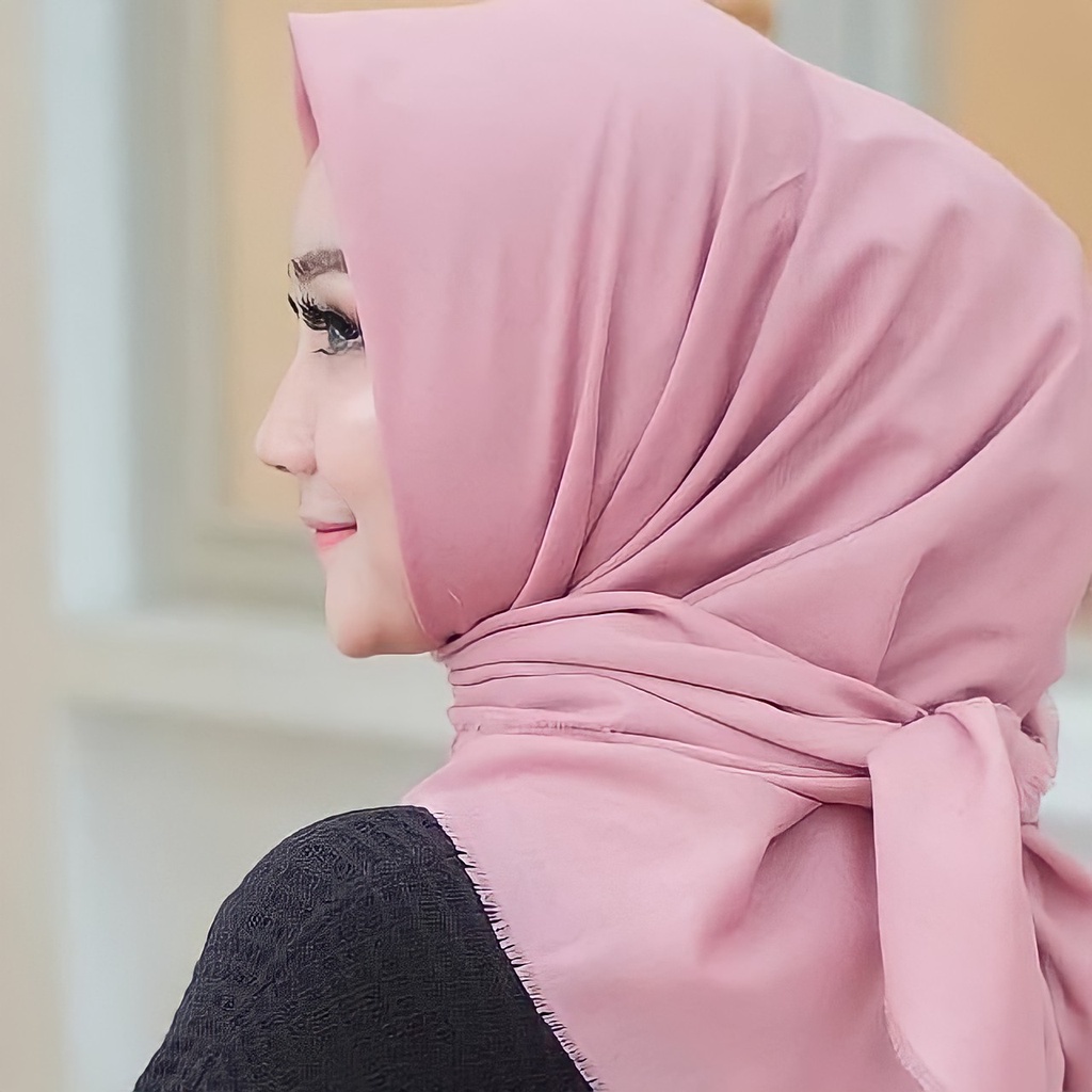 Saudia Rawis Jilbab Hijab Segiempat Segi Empat Square Kerudung Rawis Saudi Voal Grosir Promo