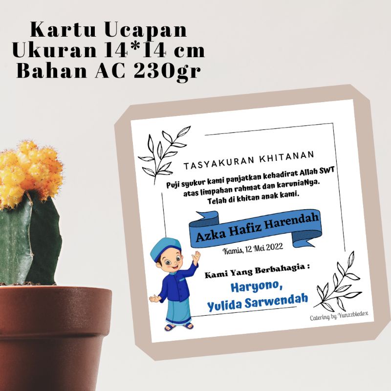 Kartu Ucapan Tasyakuran